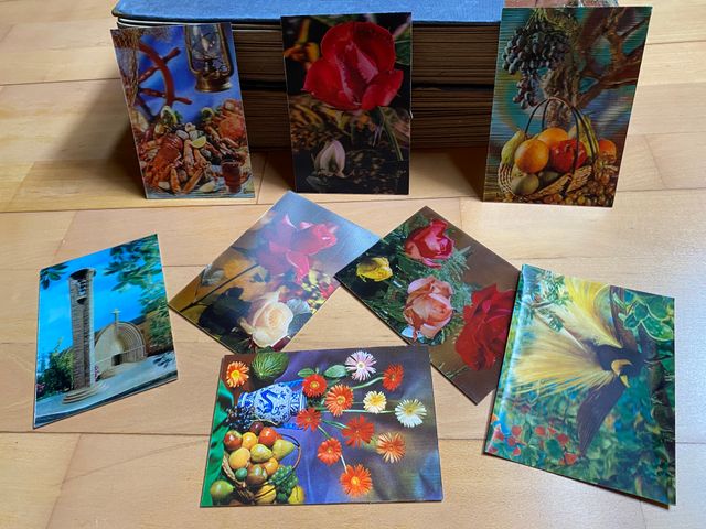 Lote 8 Postales 3D Nuevas
