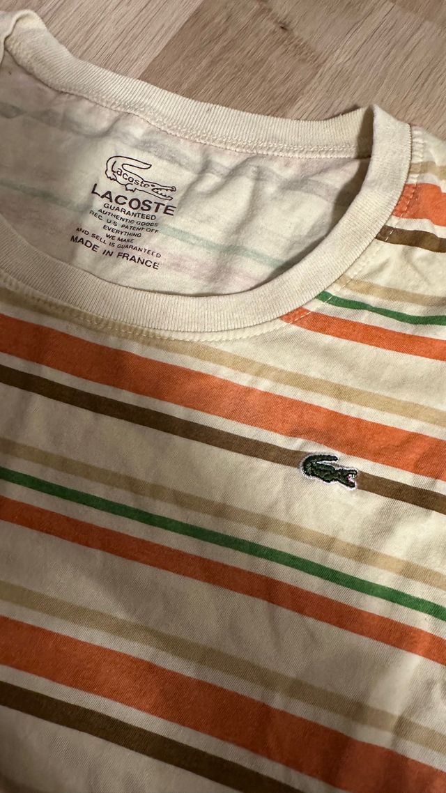 T-shirt Lacoste a righe