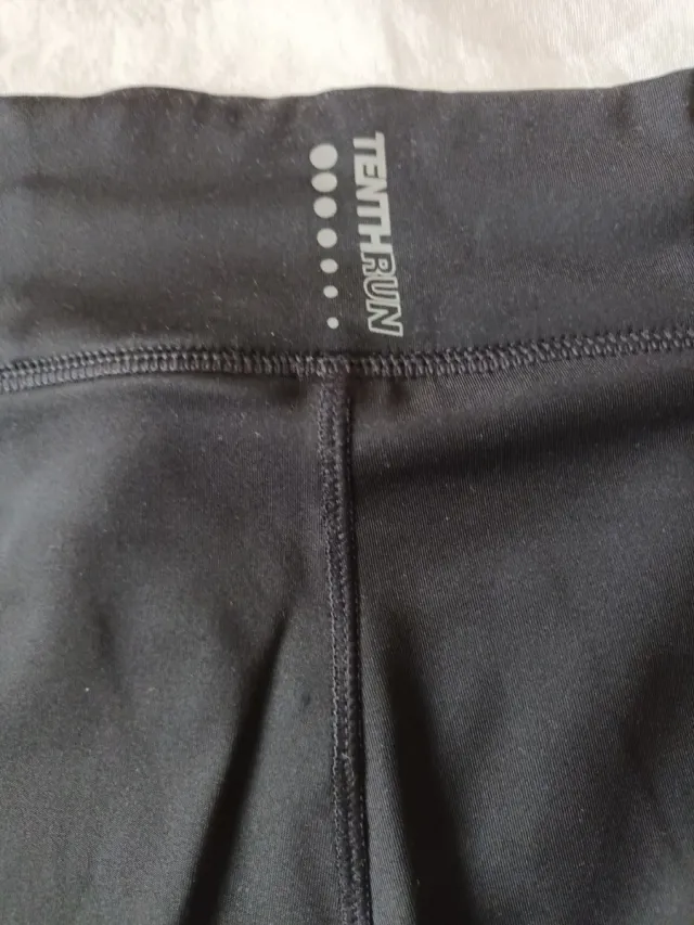 Leggins Running Mujer Reflectantes Negras