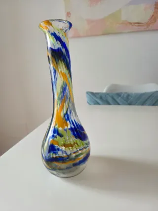 Jarrón Murano Cristal Multicolor