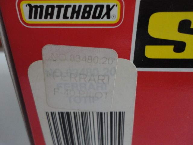 Scalextric Ferrari F40 Pilot Caja