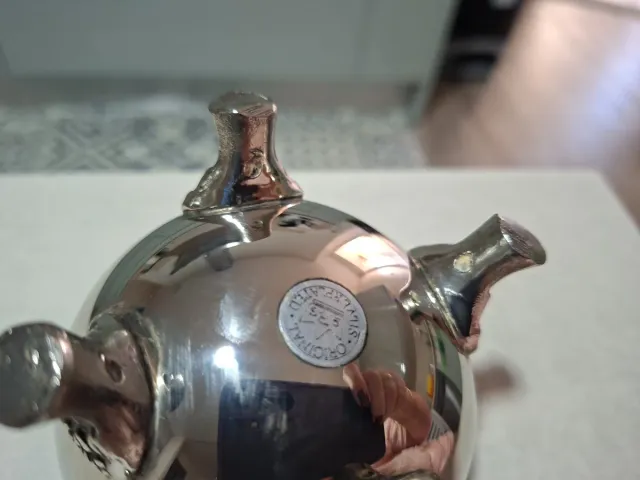 Juego Cafetera Plata Metal