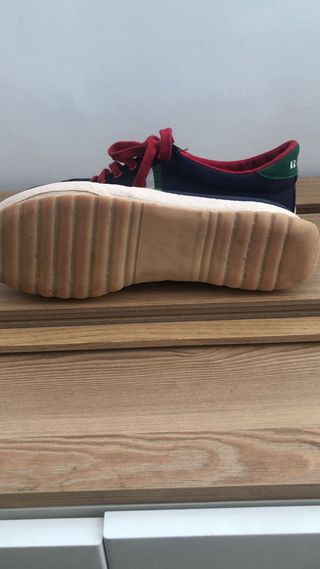 Zapatillas El Ganso Azul y Rojo