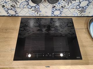 Cocina de exposición blanca