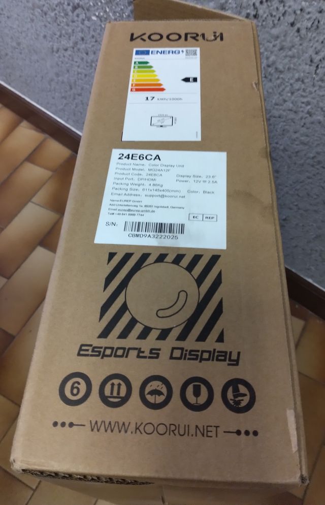 Monitor Curvo Gaming KOORUI 24" Garantía Tienda