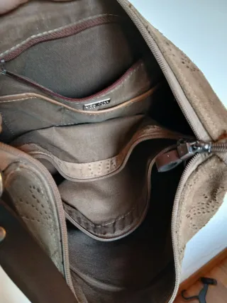 Borsa tracolla in pelle scamosciata