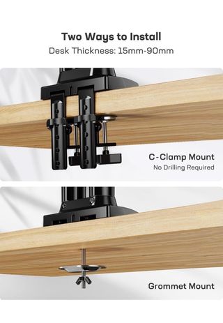 Soporte Monitor Doble HUANUO Negro