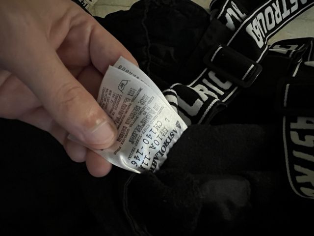 Pantaloni sci neri Astrolabio bambino