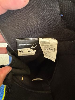 Botas Fox Comp Niño Talla 41.5 -No negociable