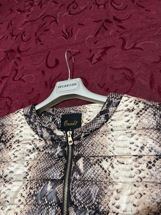 Piumino donna Caudali fantasia pitone taglia M