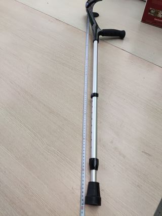 Muleta extensible de aluminio