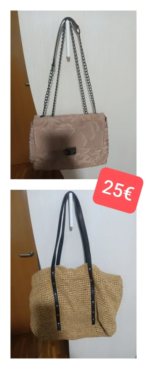Bolsos mujer beige y marrón