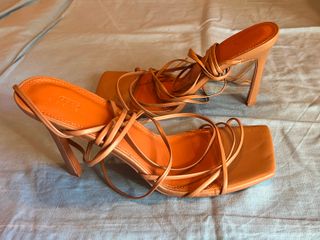 Sandalias ASOS DESIGN tiras naranjas talla 46