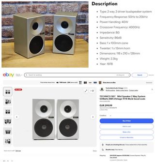 Altavoces Technics SB-F1 Plata