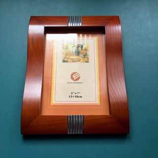 Lote 9 marcos de madera con cristal para colgar
