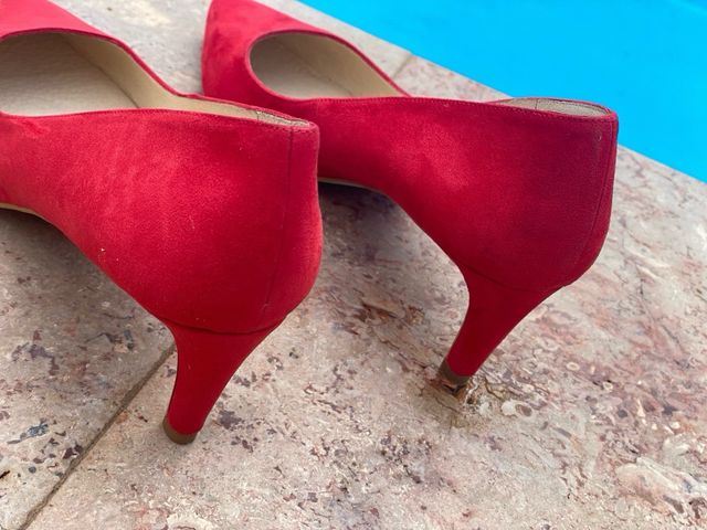 Zapatos Felipe Sapena Salón Bajito Rojos