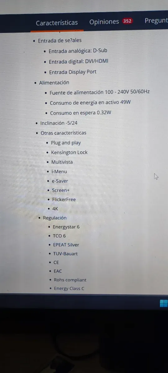 Monitor 28" AOC 4K para PC Ordenador