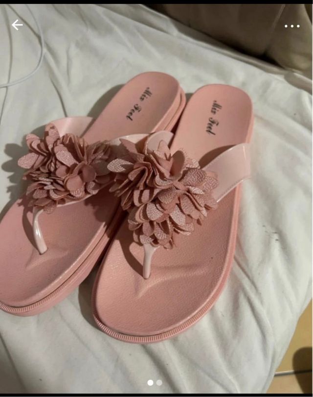 Infradito con Fiore Rosa