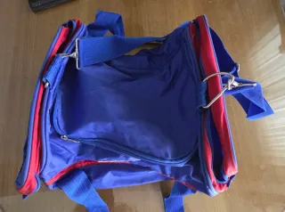 Bolso Samsung viaje/deporte azul y rojo