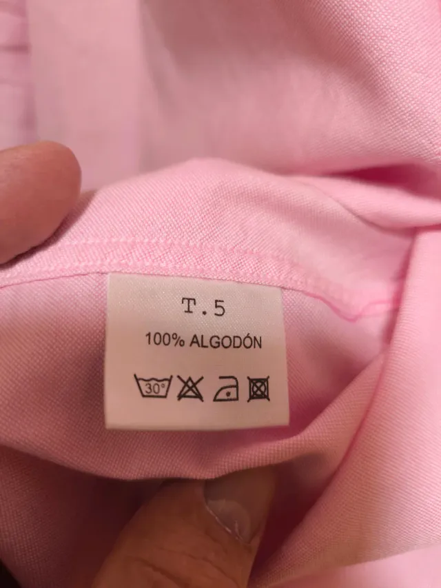 Camisa Nuñez de Arenas rosa Talla XL Slim fit