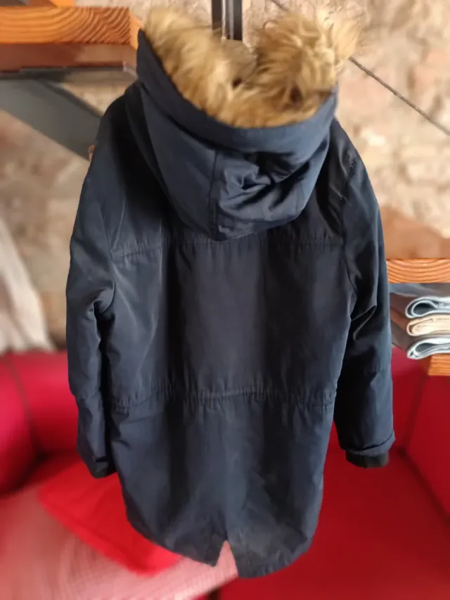 Chaqueta niño azul con capucha