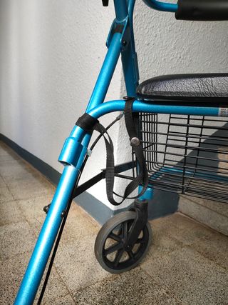 Andador 4 ruedas adultos azul