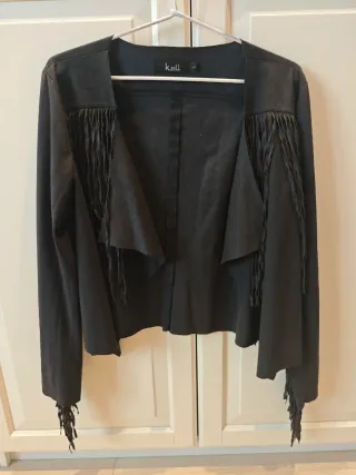 Chaqueta K.Zell S Flecos Negra