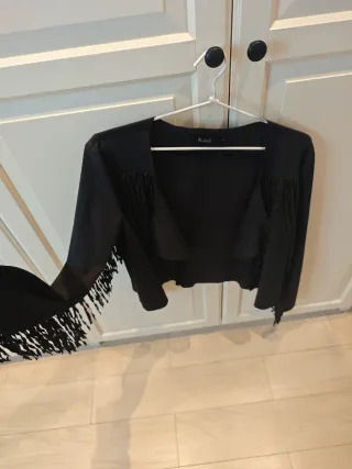 Chaqueta K.Zell S Flecos Negra