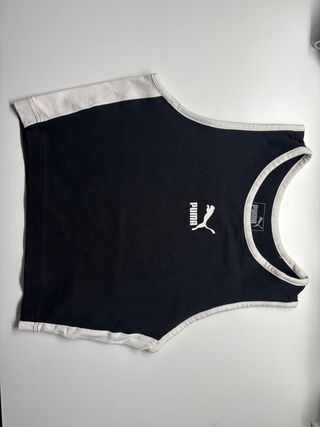 Top Puma Negro y Blanco