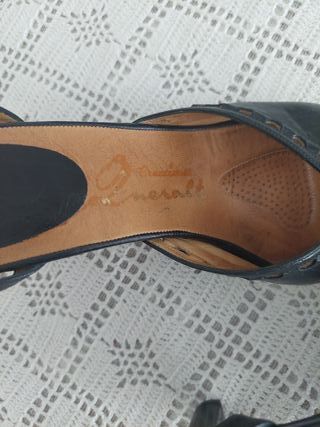 Sandalias de tacón azul