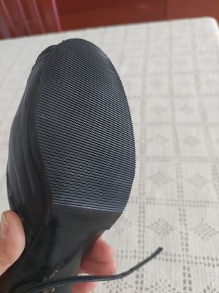 Sandalias de tacón azul
