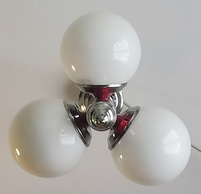 Space Age 3 Opalines Espanha Lâmpada dos anos 70