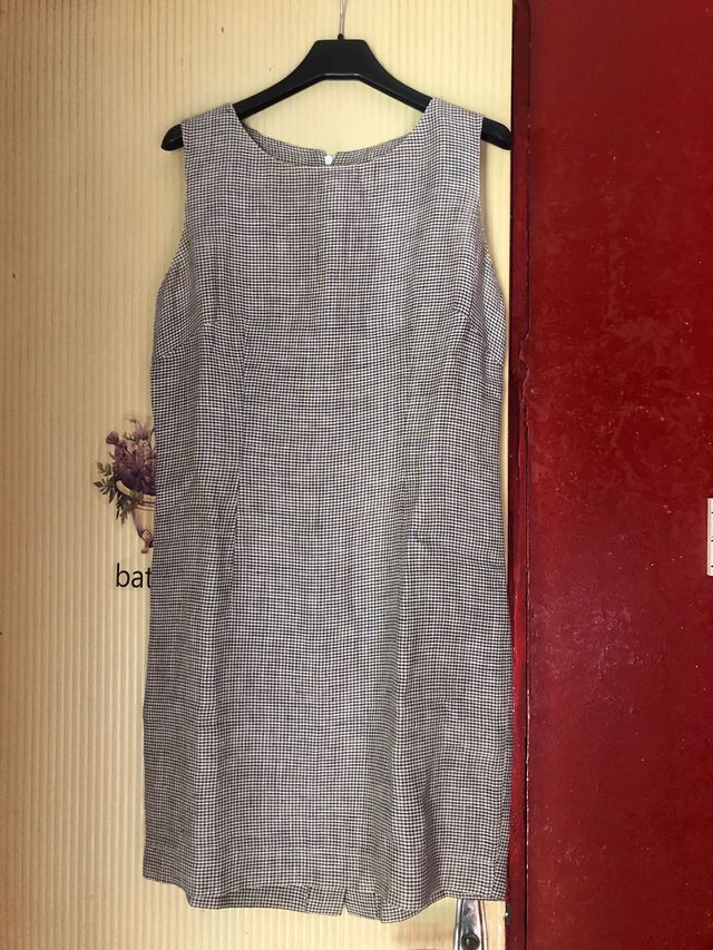 Completo abito/giacca Lino vintage 42 grigio