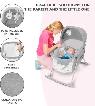 Cuna Kinderkraft LOVI 3 en 1