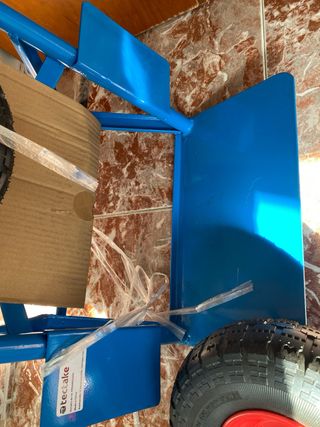 Carretilla de mano azul NUEVA
