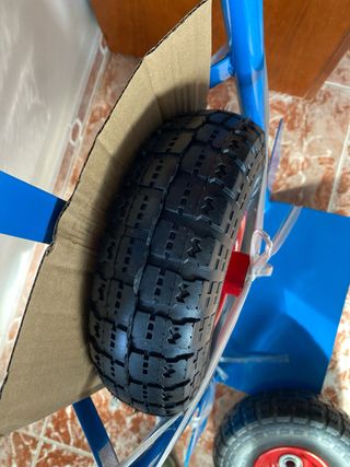 Carretilla de mano azul NUEVA