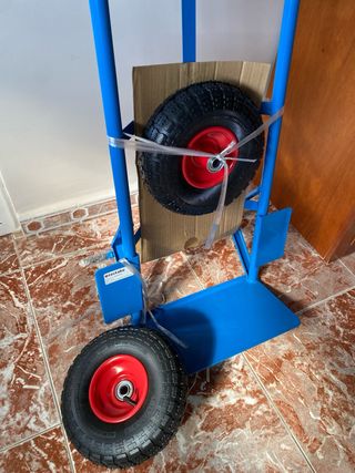 Carretilla de mano azul NUEVA