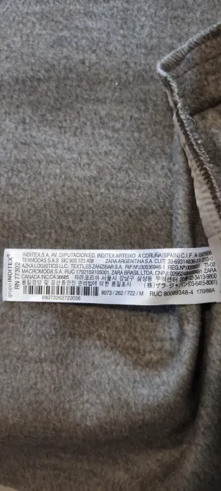 Blazer Oversize Zara Beige Mujer
