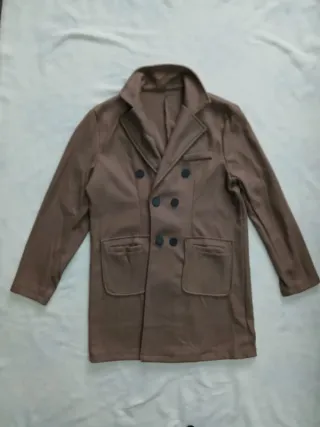 Cappotto doppiopetto marrone taglia M