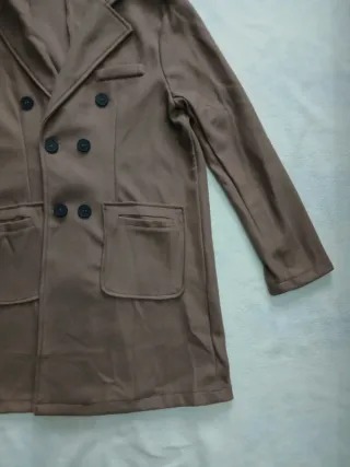 Cappotto doppiopetto marrone taglia M