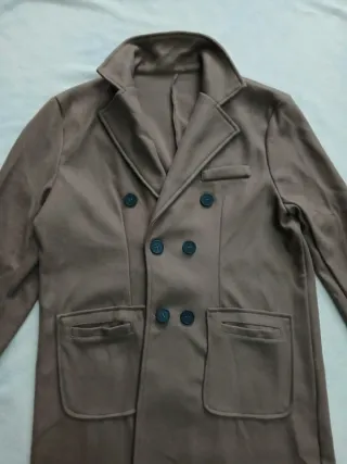 Cappotto doppiopetto marrone taglia M