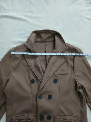 Cappotto doppiopetto marrone taglia M