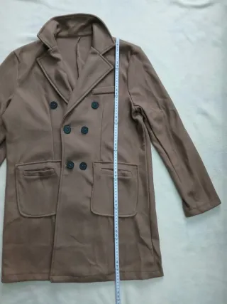 Cappotto doppiopetto marrone taglia M