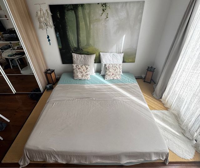 Cama 200x200 King Size (Futón + Topper + Tatami)