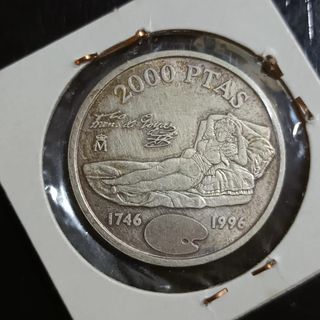 Moneda 2000 Pesetas Plata España 1996