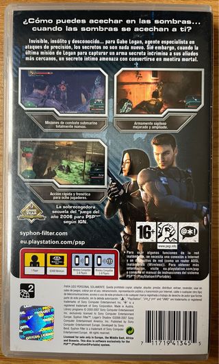 Syphon Filter Logan's Shadow PSP