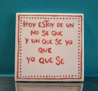 Azulejo pintado a mano Life is more delicious at s