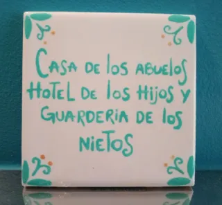 Azulejo pintado a mano Life is more delicious at s