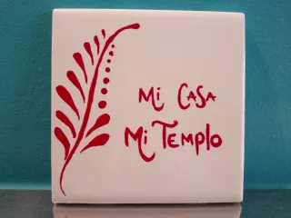 Azulejo pintado a mano Life is more delicious at s