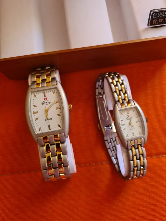 Relojes Geneva Oro y Plata